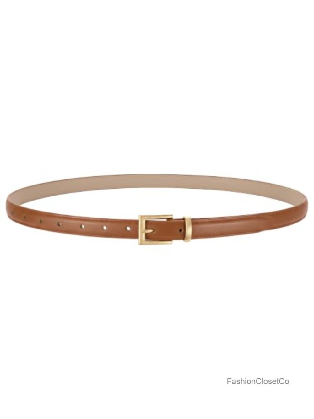 Skinny Faux Leather Belt Women Thin Fashion Belt for Jeans Dress Pants